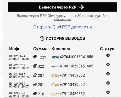 Battle история выплат