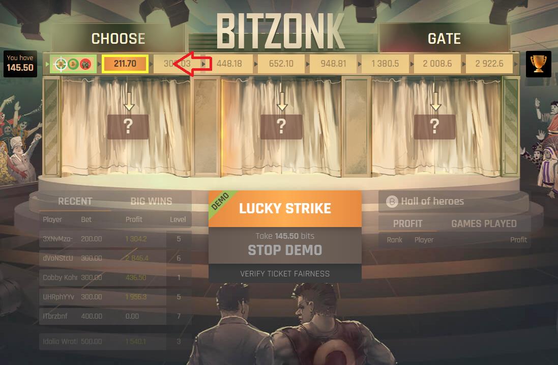 Bitzonk баланс