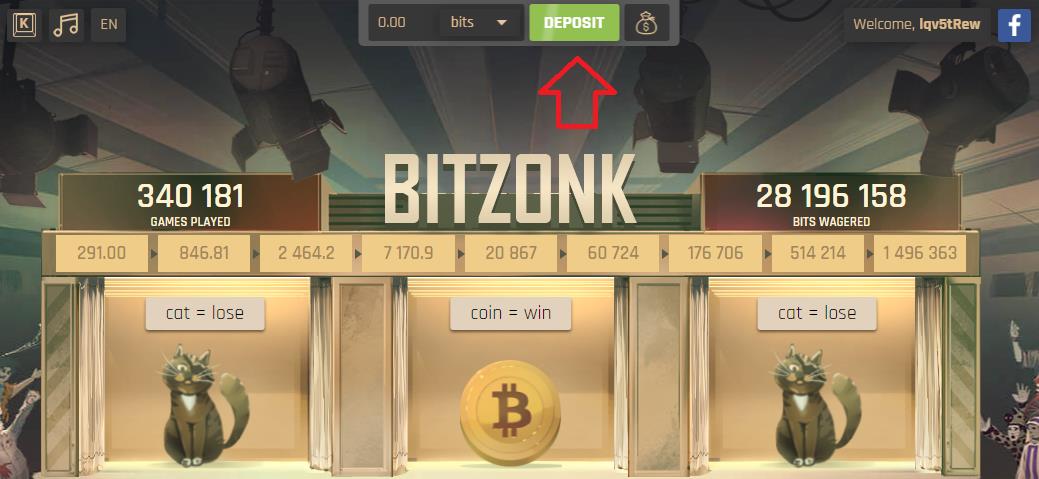 Bitzonk депозит