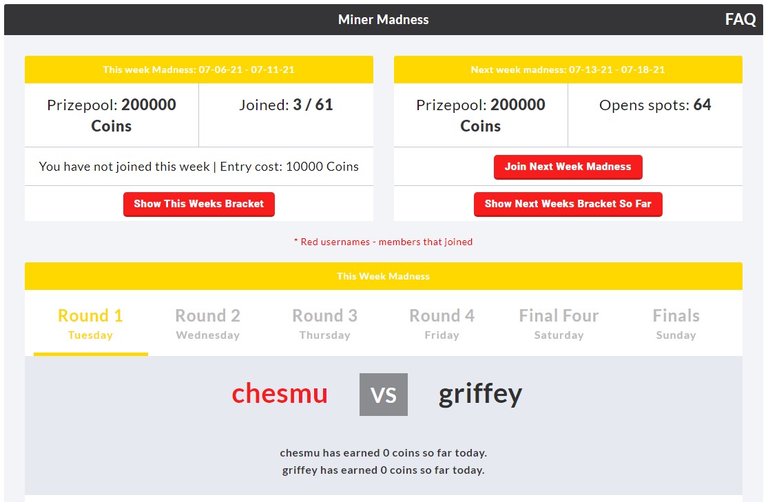 игра Miner Madness в BitGames